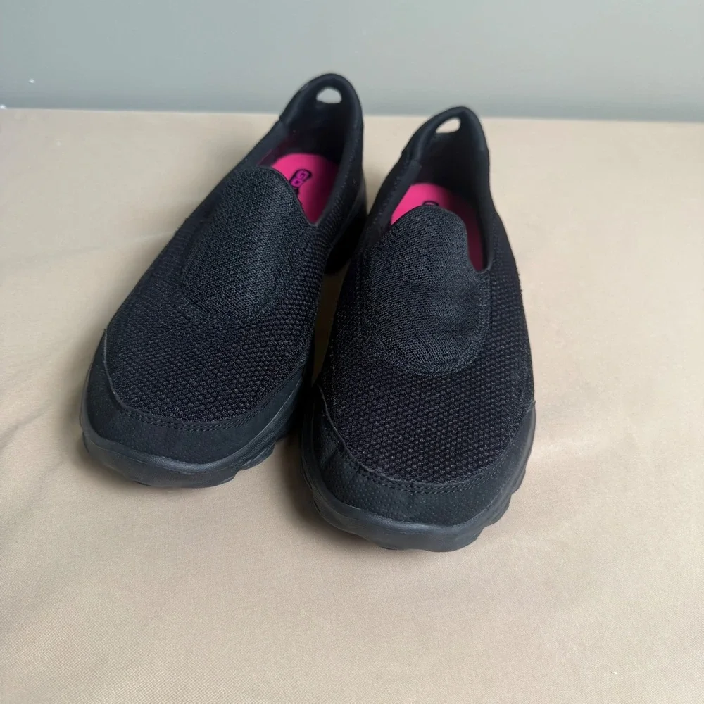 Skechers GOwalk 2 Stride Womens Black Mesh Slip On Walking Shoes 13590 Size 9